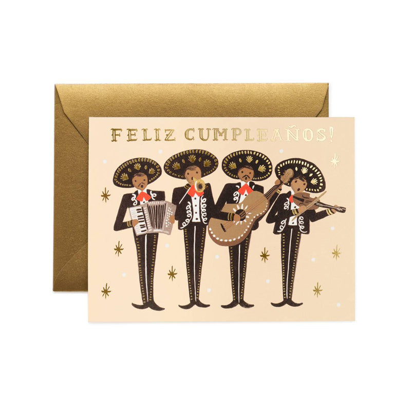 Feliz Cumpleanos - Happy Birthday in Spanish Greeting Card Stock