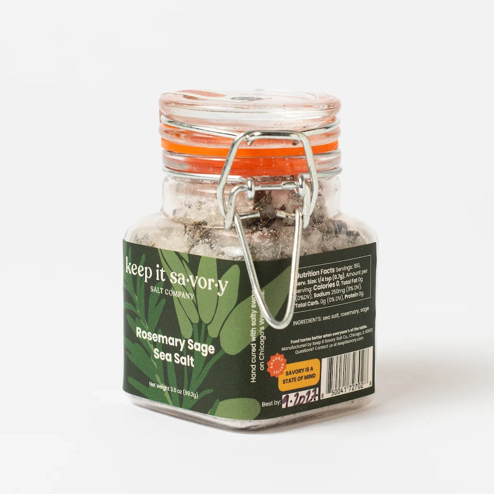 Rosemary Sage 3.5 Ounce Sea Salt