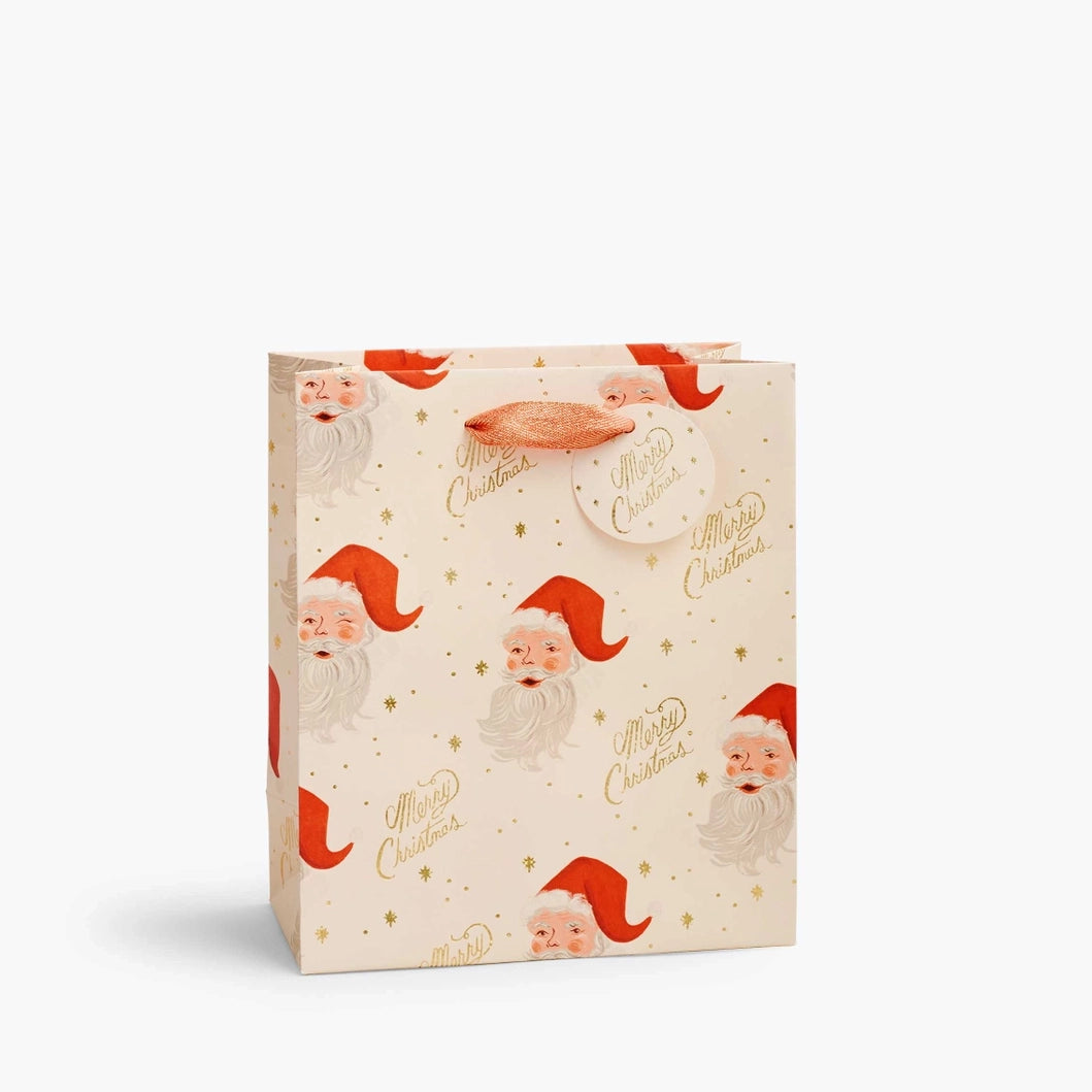 Santa Merry Christmas Holiday Gift Bag