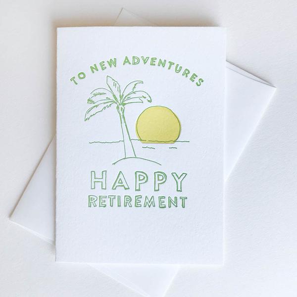 New Adventures Happy Retirement Card