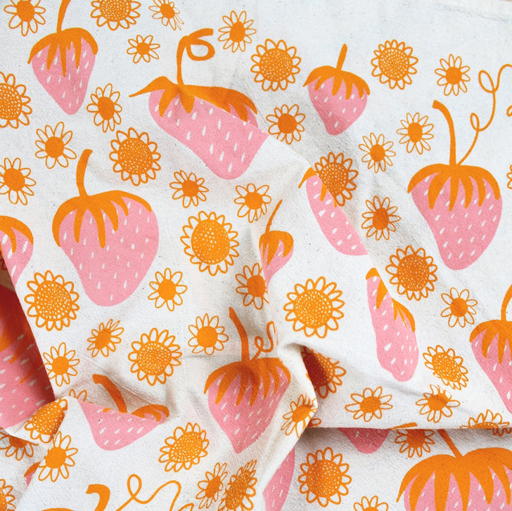 Strawberries Kitchen Tea Towel