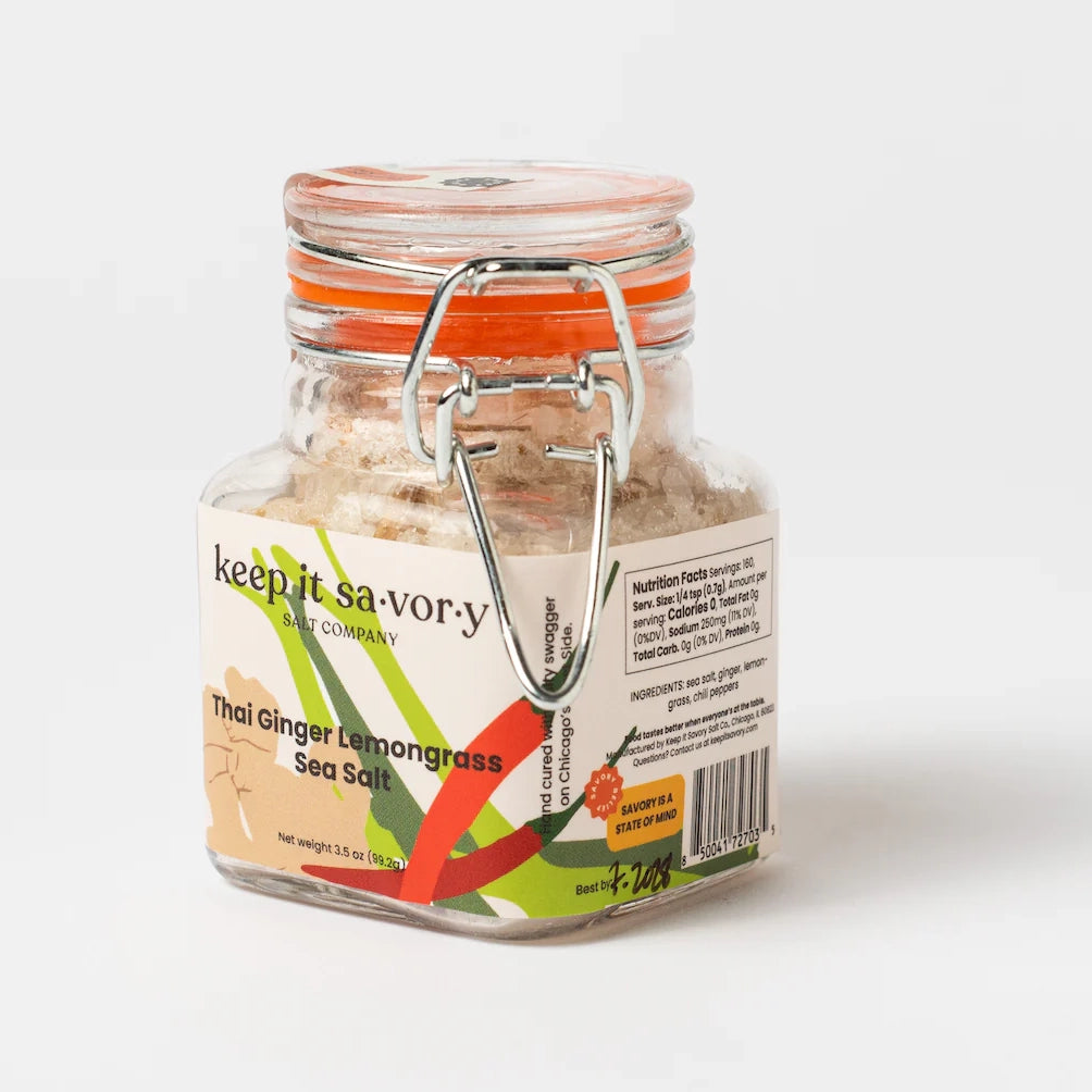 Thai Ginger Lemongrass 3.5 Ounce Sea Salt
