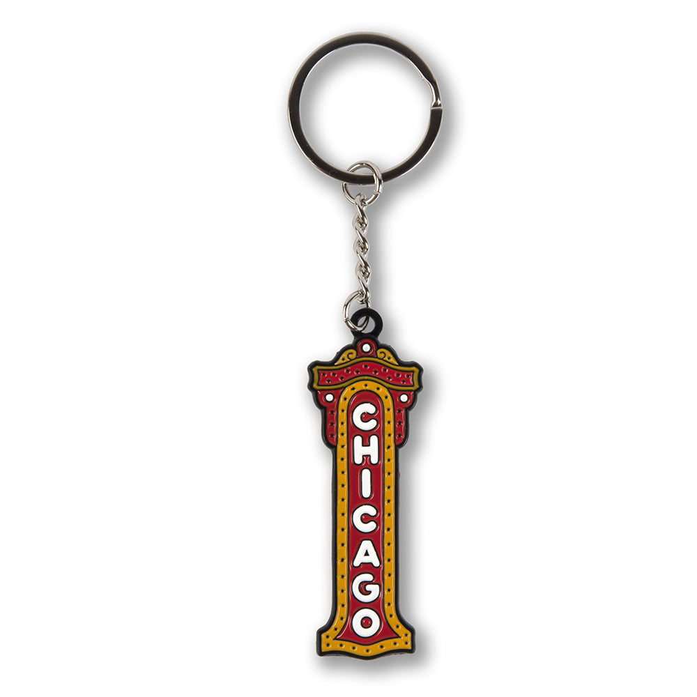 Chicago Theater Enamel Keychain