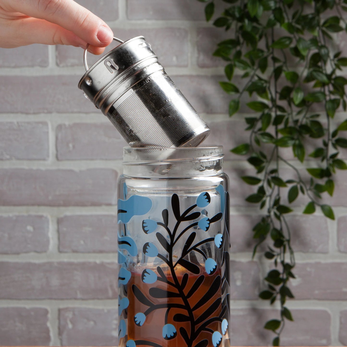 To-Go Double Walled Tea Infuser 12 Oz Tumbler