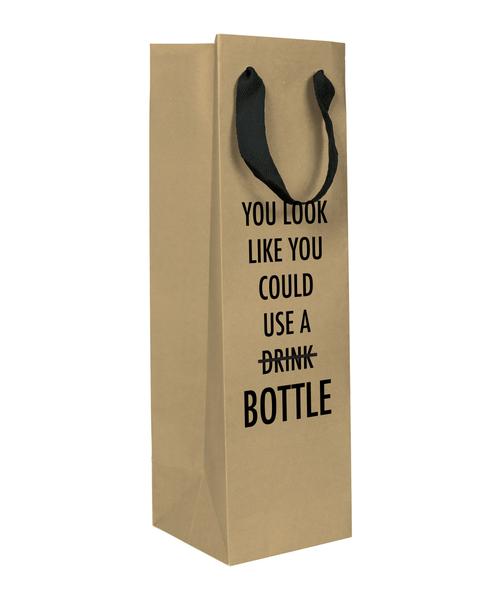 Wine Bottle Paper Shopping Bags