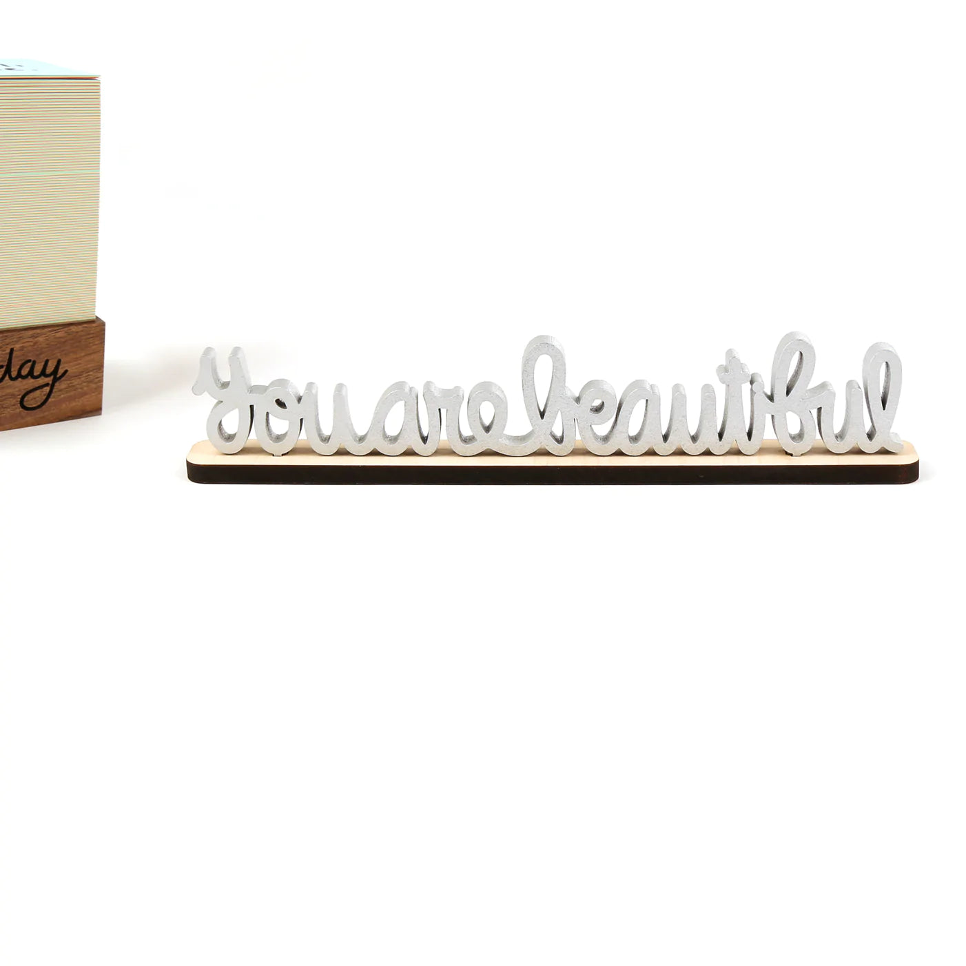 You Are Beautiful Cursive Desktop Sculpture Replica