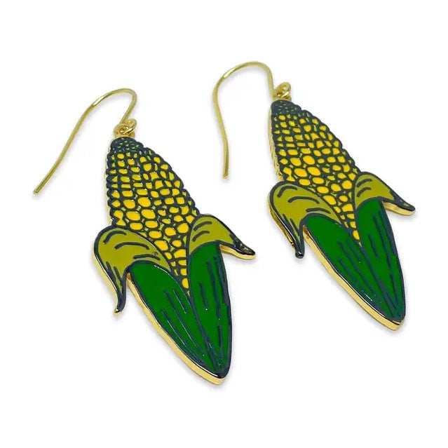 Corn Cob Charm Earrings