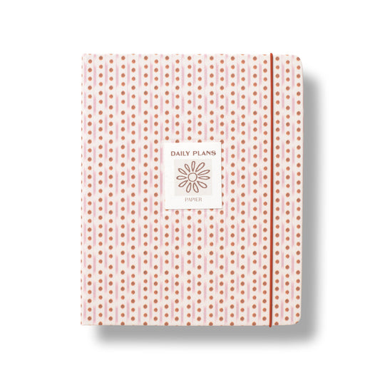 Ikat Stripe Fabric Hardcover Undated Planner