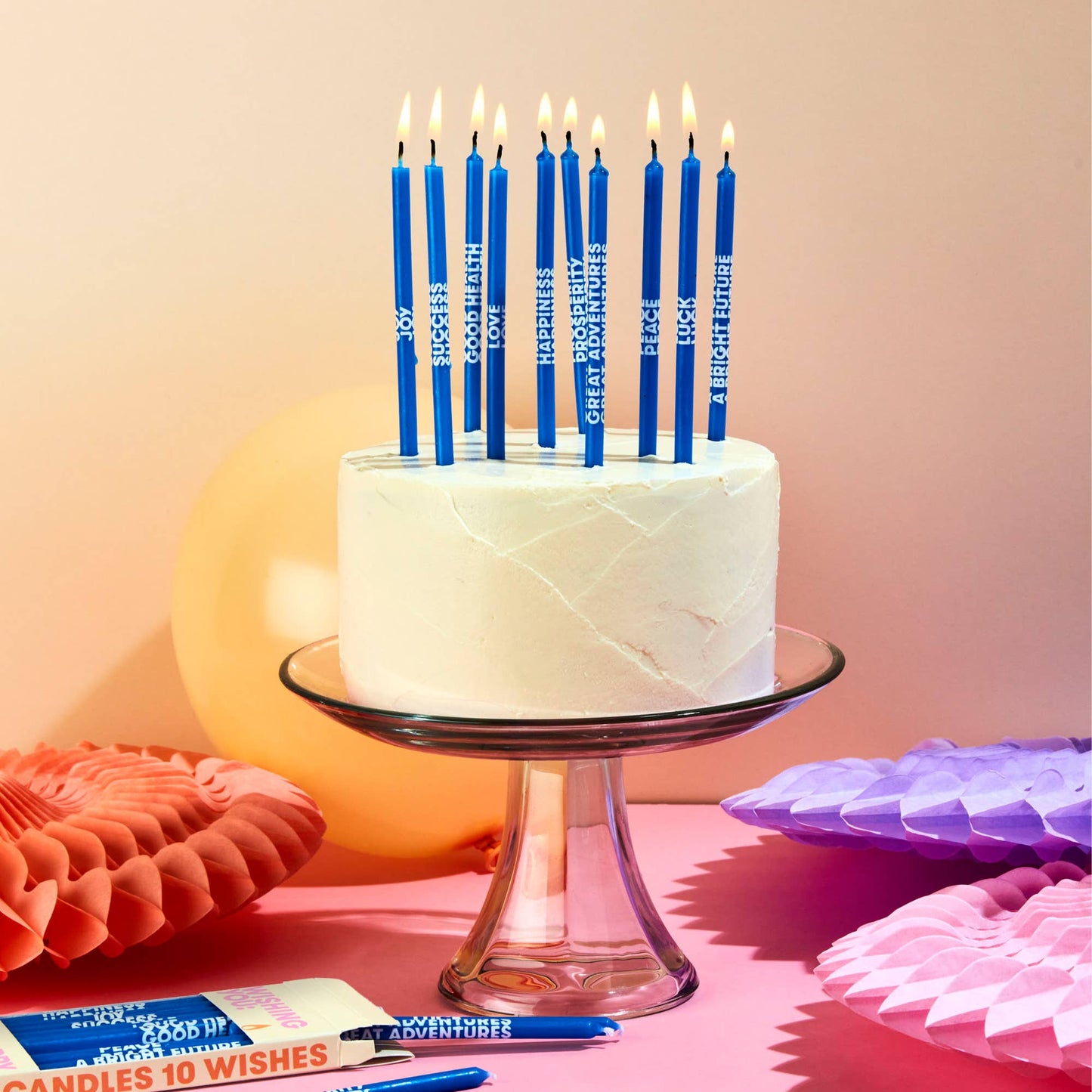 Wishing You 5" Birthday Candles (10 Pack)