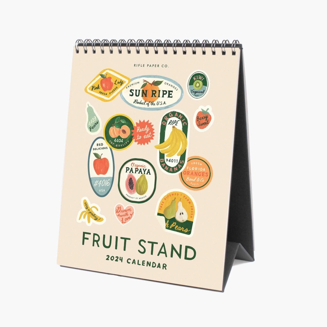 2024 Rifle Paper Co. Fruit Stand Desktop Calendar
