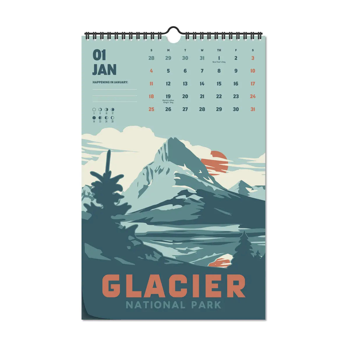 2026 National Parks Wall Calendar