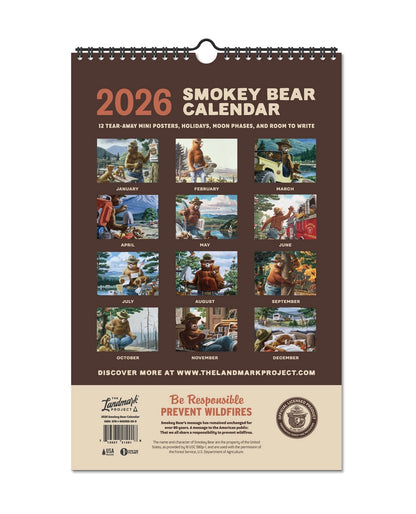2026 Smokey Bear Wall Calendar