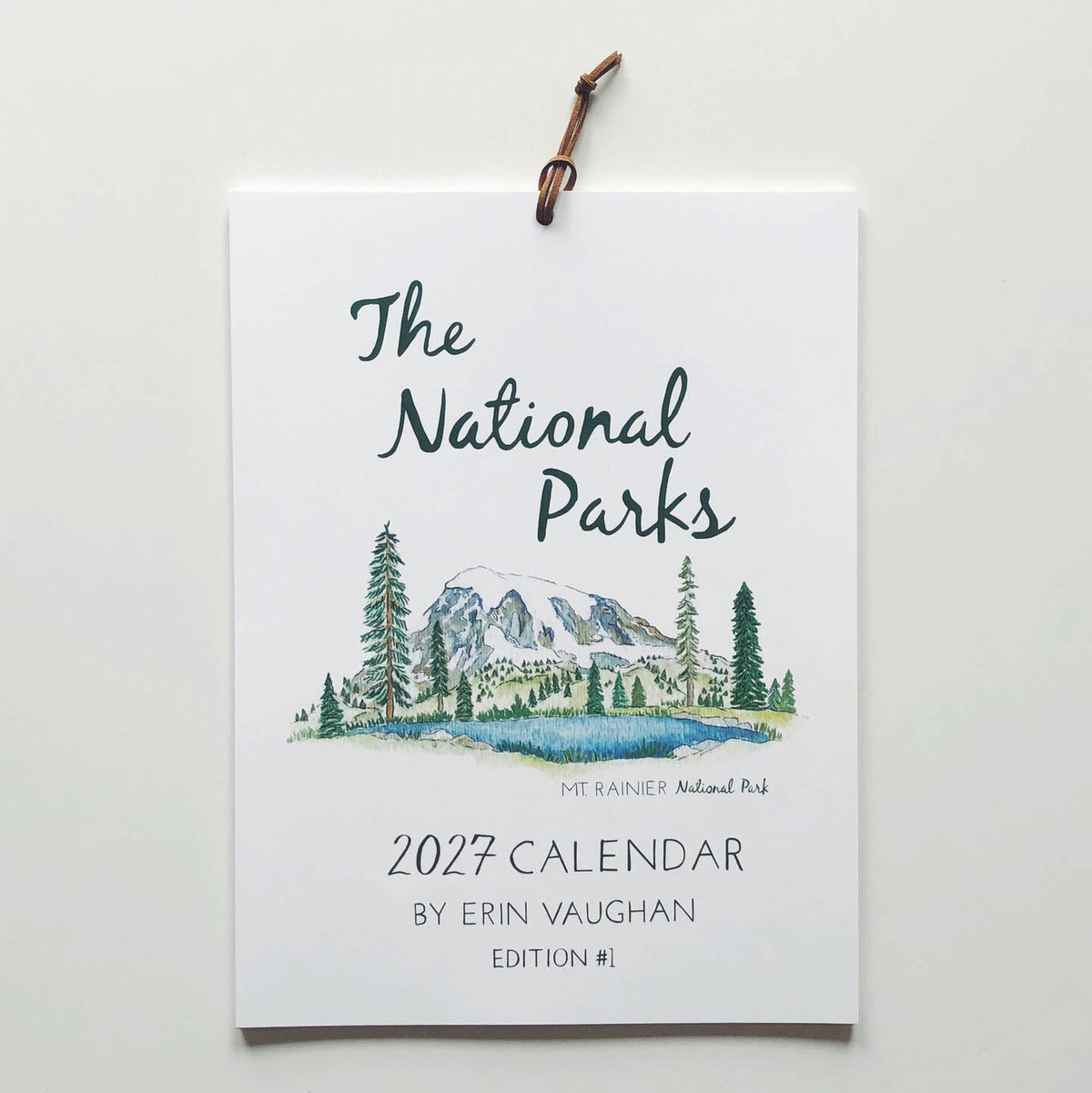 2027 National Parks Illustrations Wall Calendar