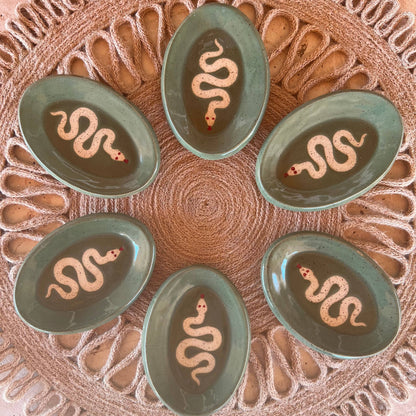 Snake Handmade Ceramic Ring Dish