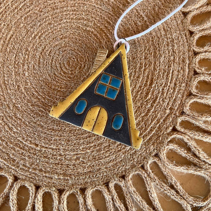 Mid Century House Handmade Ceramic Ornament