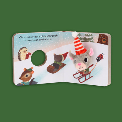 Christmas Mouse Finger Puppet Holiday Kids Book