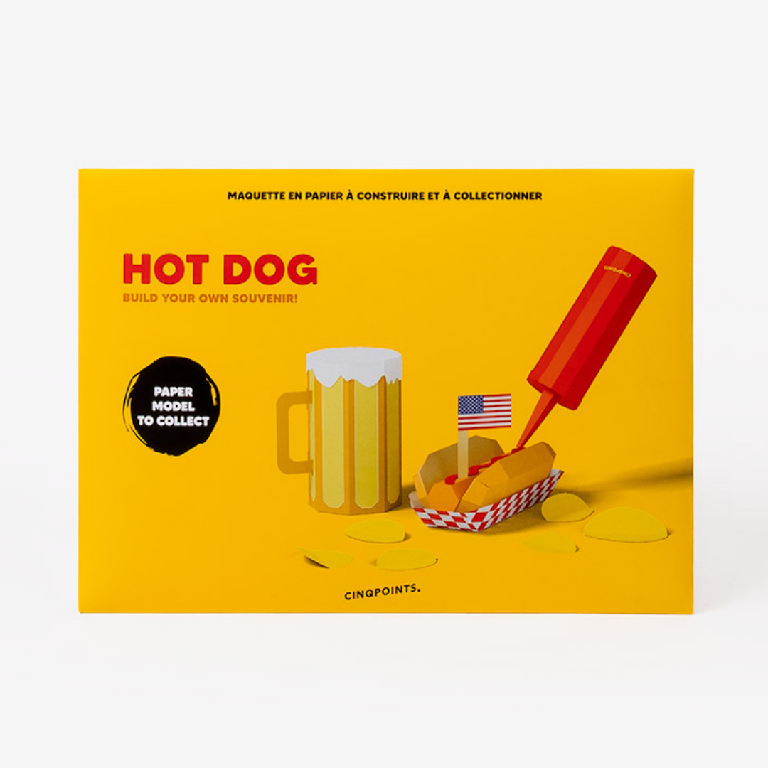 3D Paper Hot Dog Kit by Cinqpoints