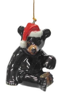 Black Bear Porcelain Ornament