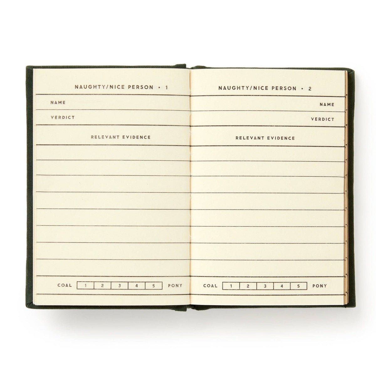 Naughty or Nice List Tiny Diary