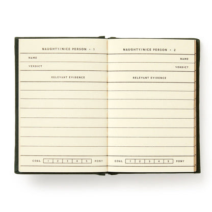 Naughty or Nice List Tiny Diary