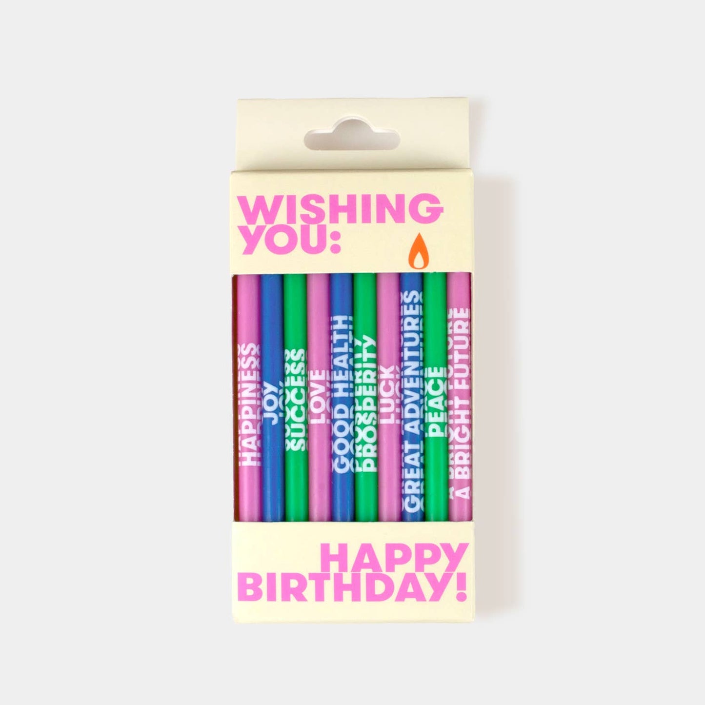 Wishing You 5" Birthday Candles (10 Pack)