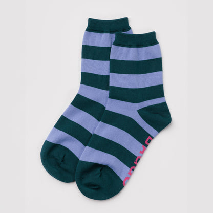 Bamboo Woven Crew Socks