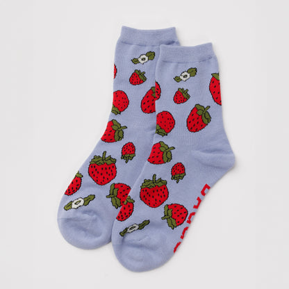 Bamboo Woven Crew Socks