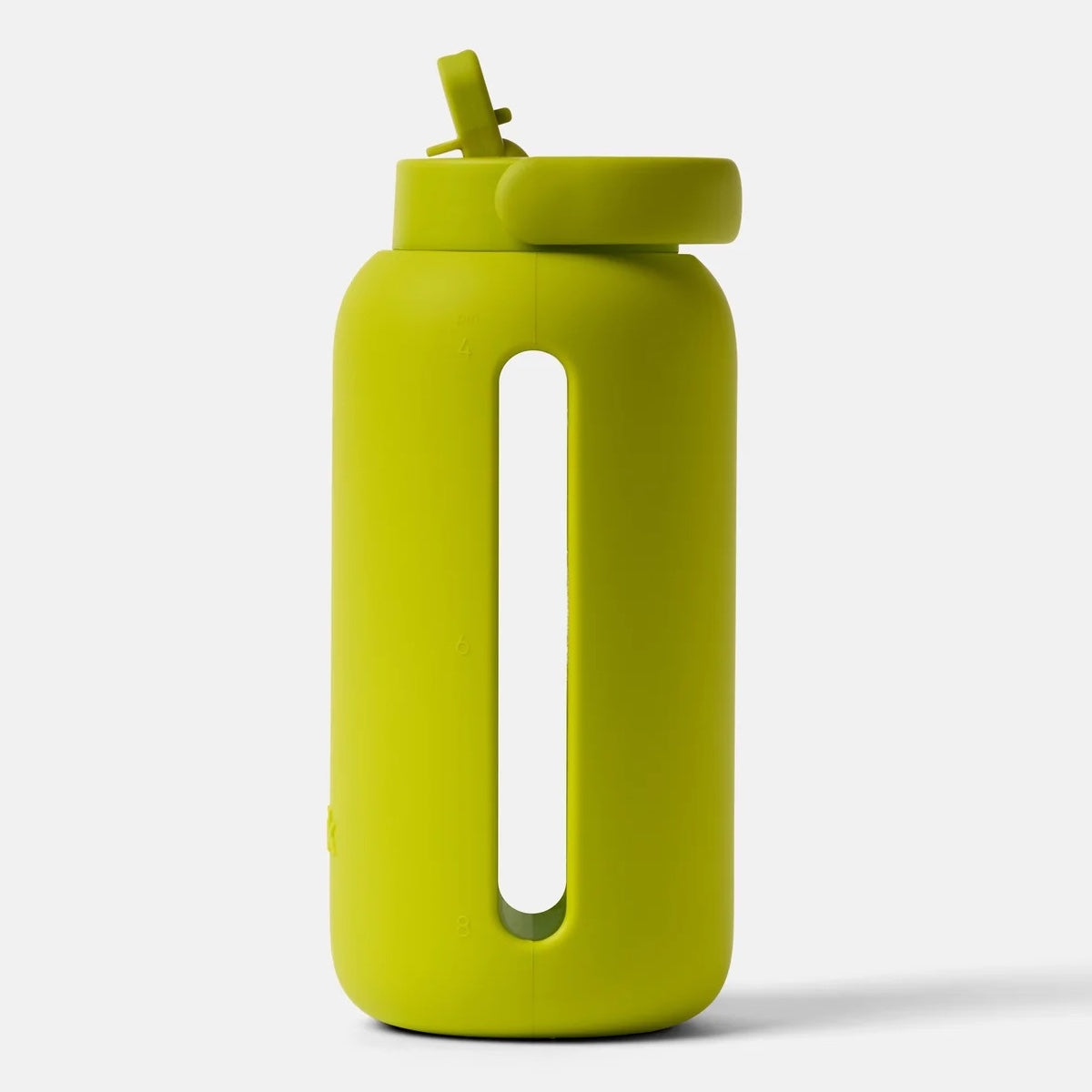 Glass & Silicone Reusable 27 Oz Flip Cap Water Bottle