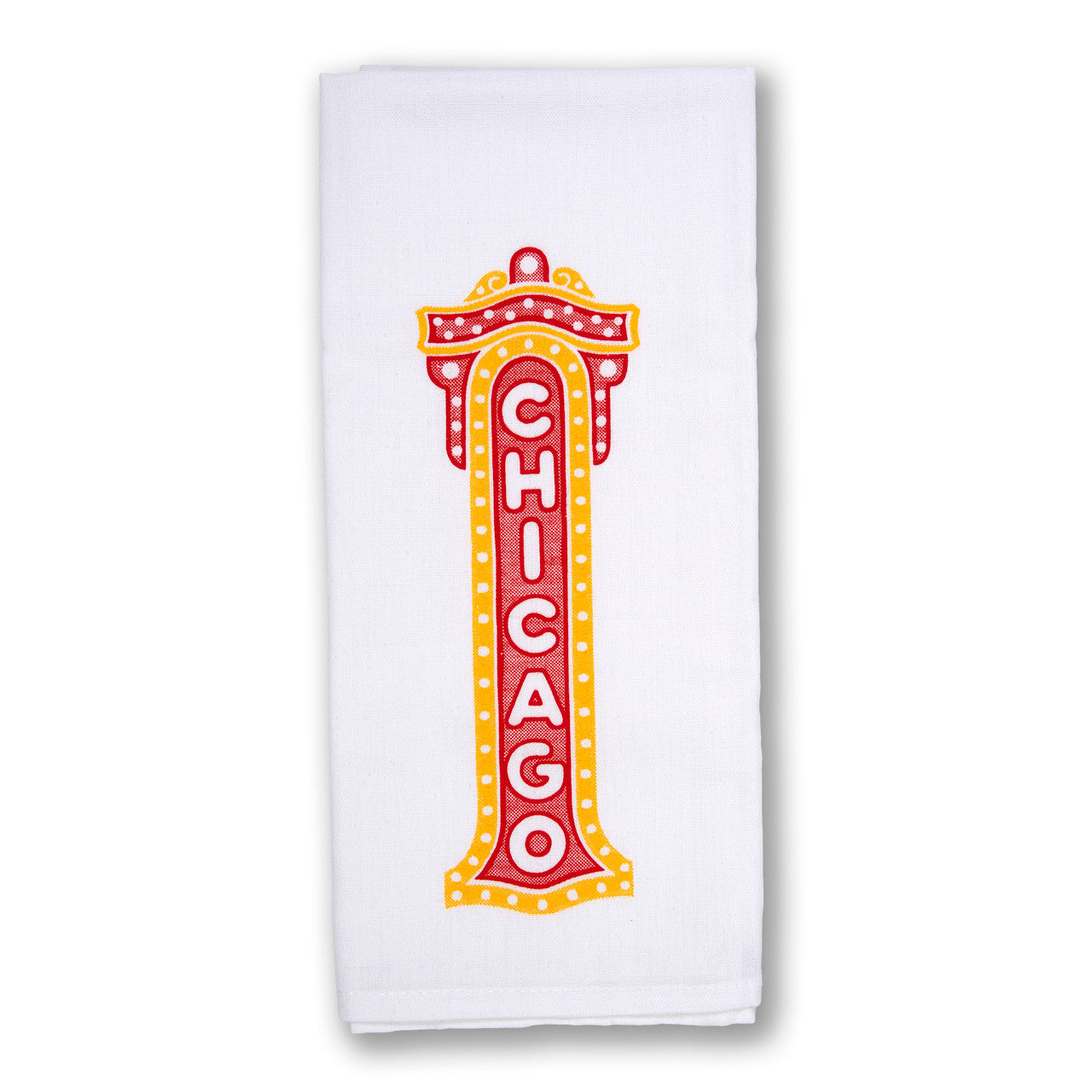 Chicago Theater Sign Kitchen Tea Towel