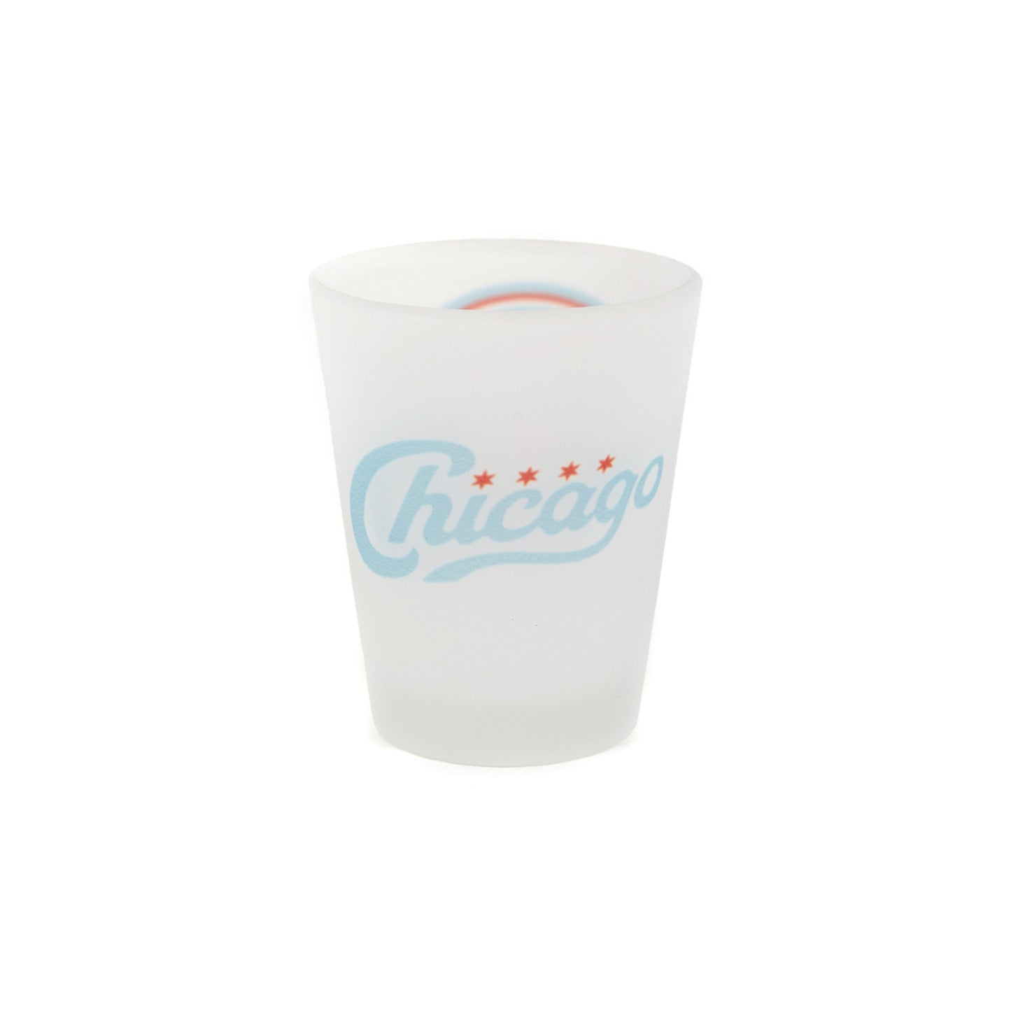 Chicagoan Skyline Frosted Shot Glass