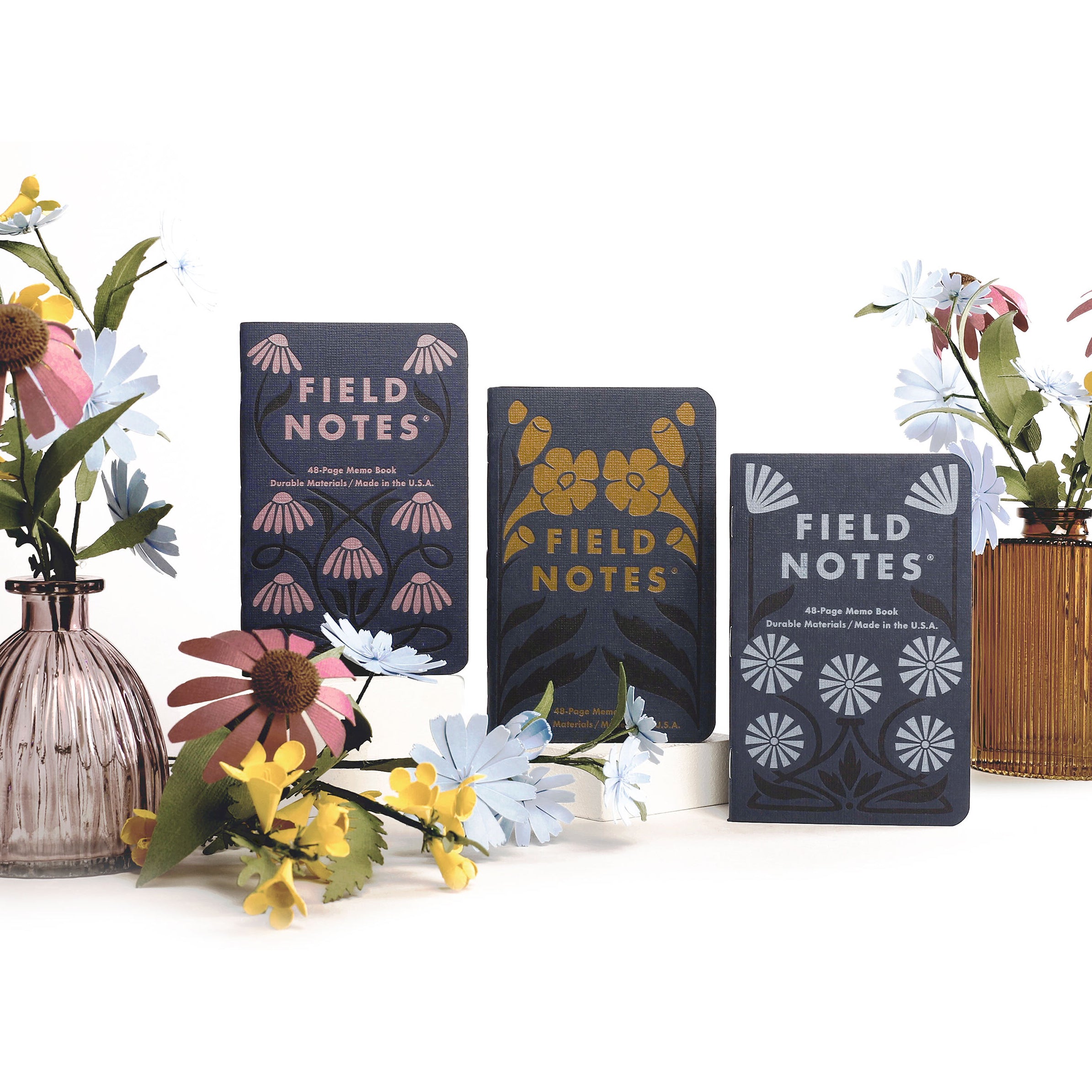 Field Notes Fall Flowers Edition Pocket Notebook (Set of 3