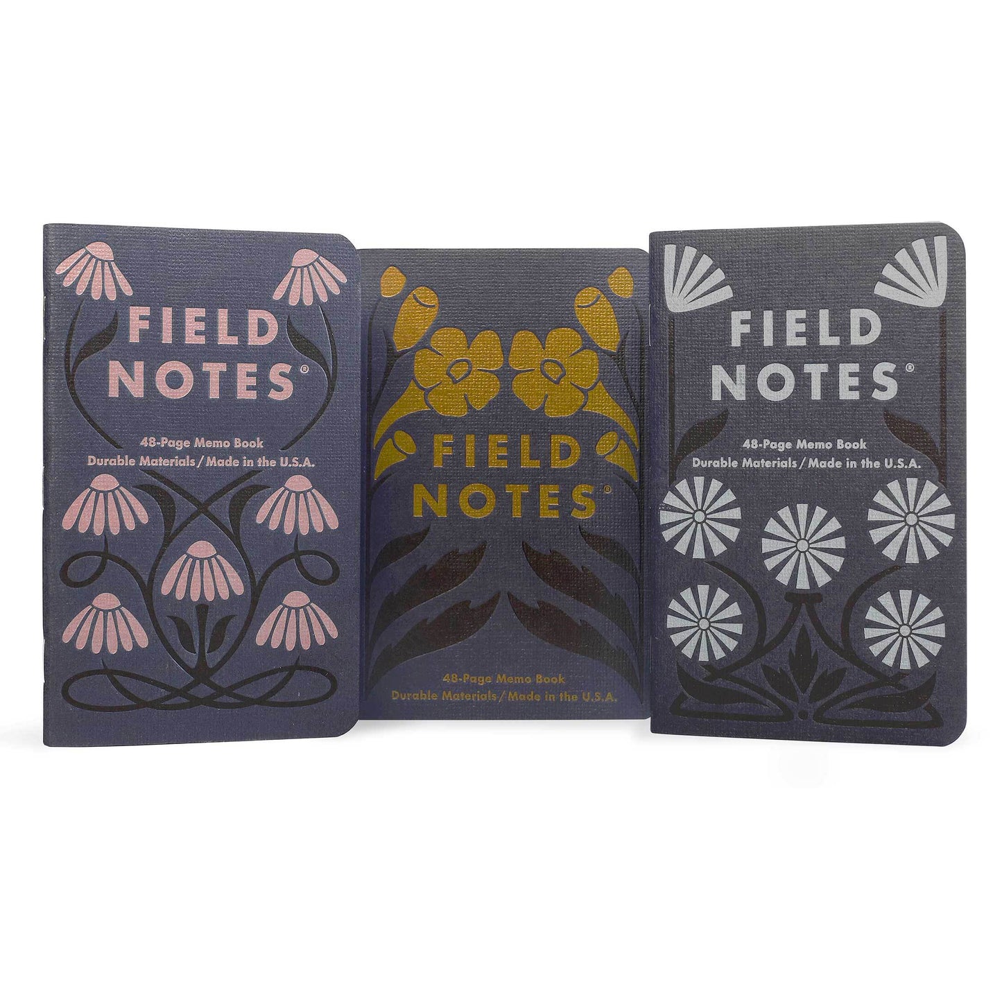 Field Notes Fall Flowers Edition Pocket Notebook (Set of 3)