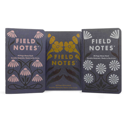 Field Notes Fall Flowers Edition Pocket Notebook (Set of 3)