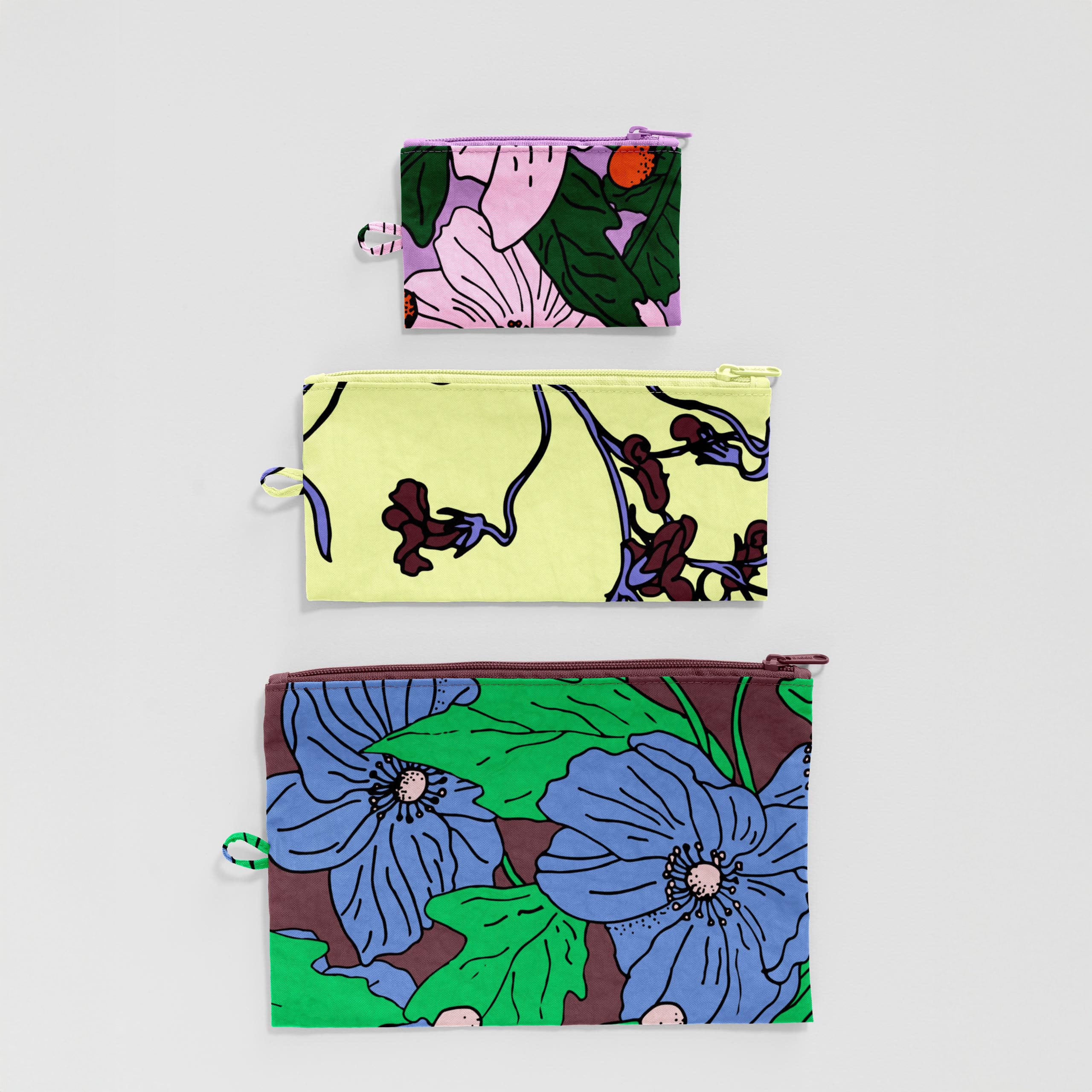 Heavyweight Nylon Flat Zip Pouches (Set of 3) – Neighborly