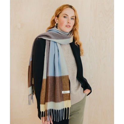 Lambswool Oversized Patterned Scarf