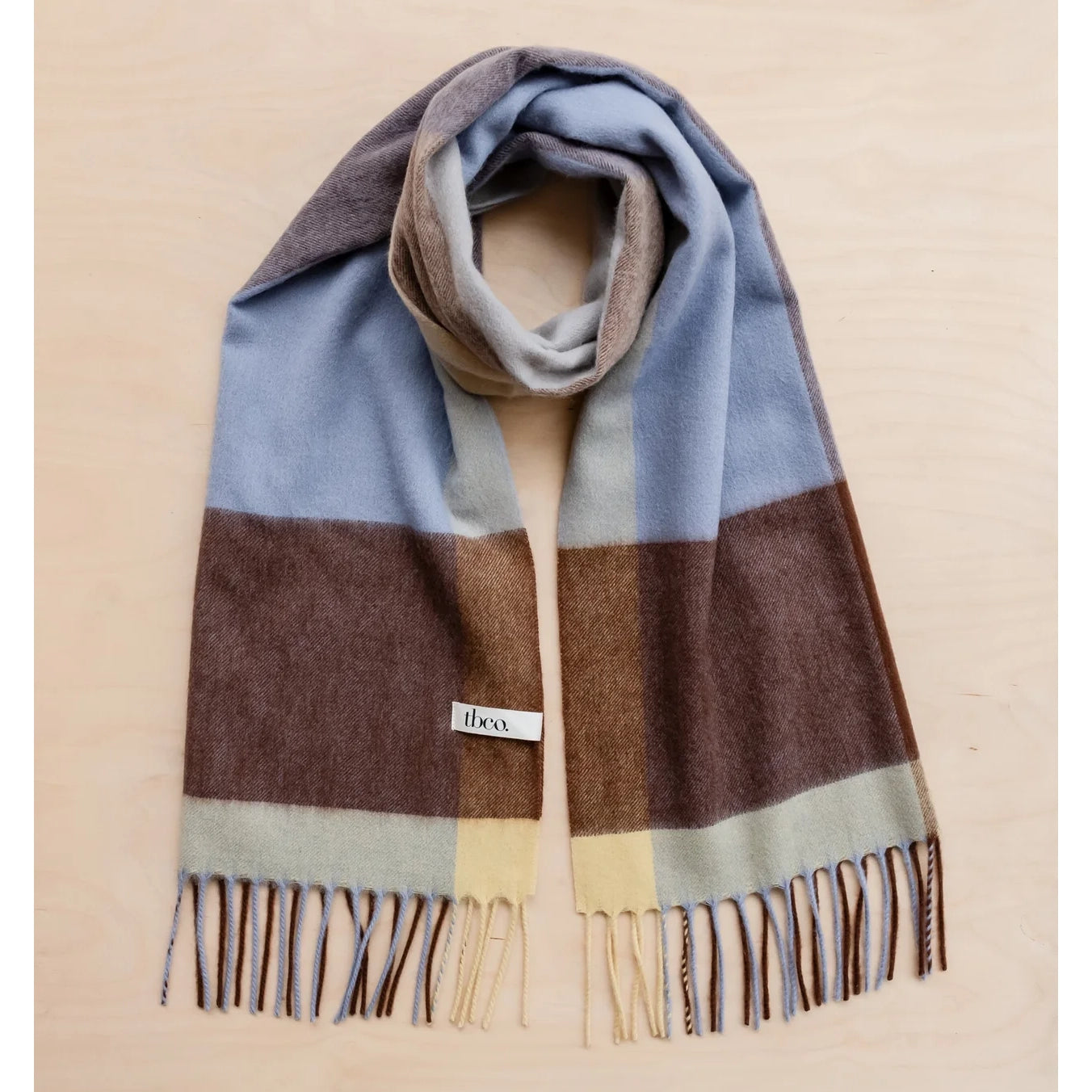 Lambswool Oversized Patterned Scarf