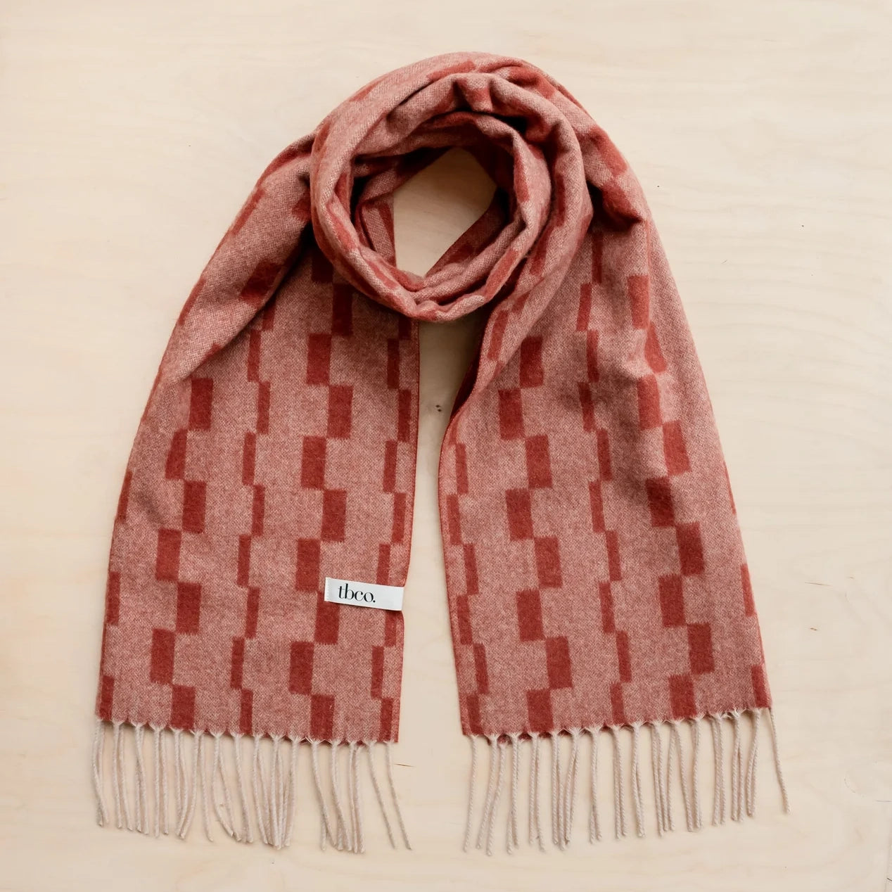 Lambswool Oversized Patterned Scarf
