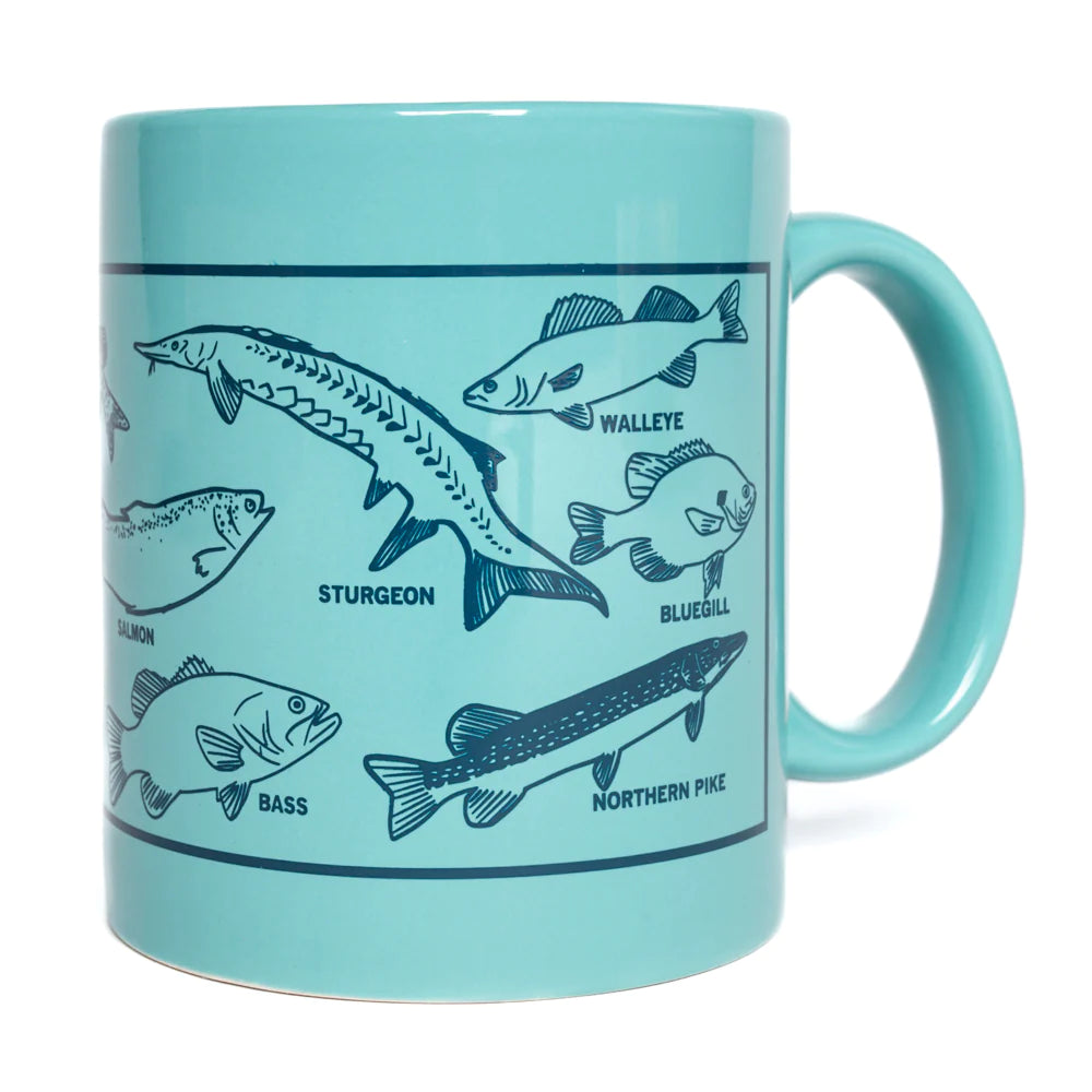 Midwestern Fish Aqua 11 Oz Mug