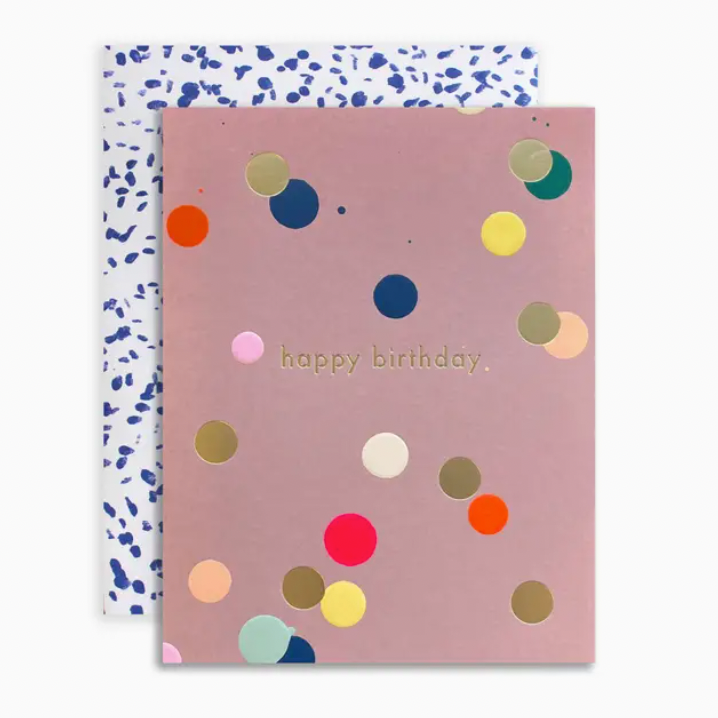 Birthday Dot Hand-Painted Card