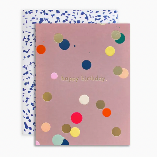 Birthday Dot Hand-Painted Card