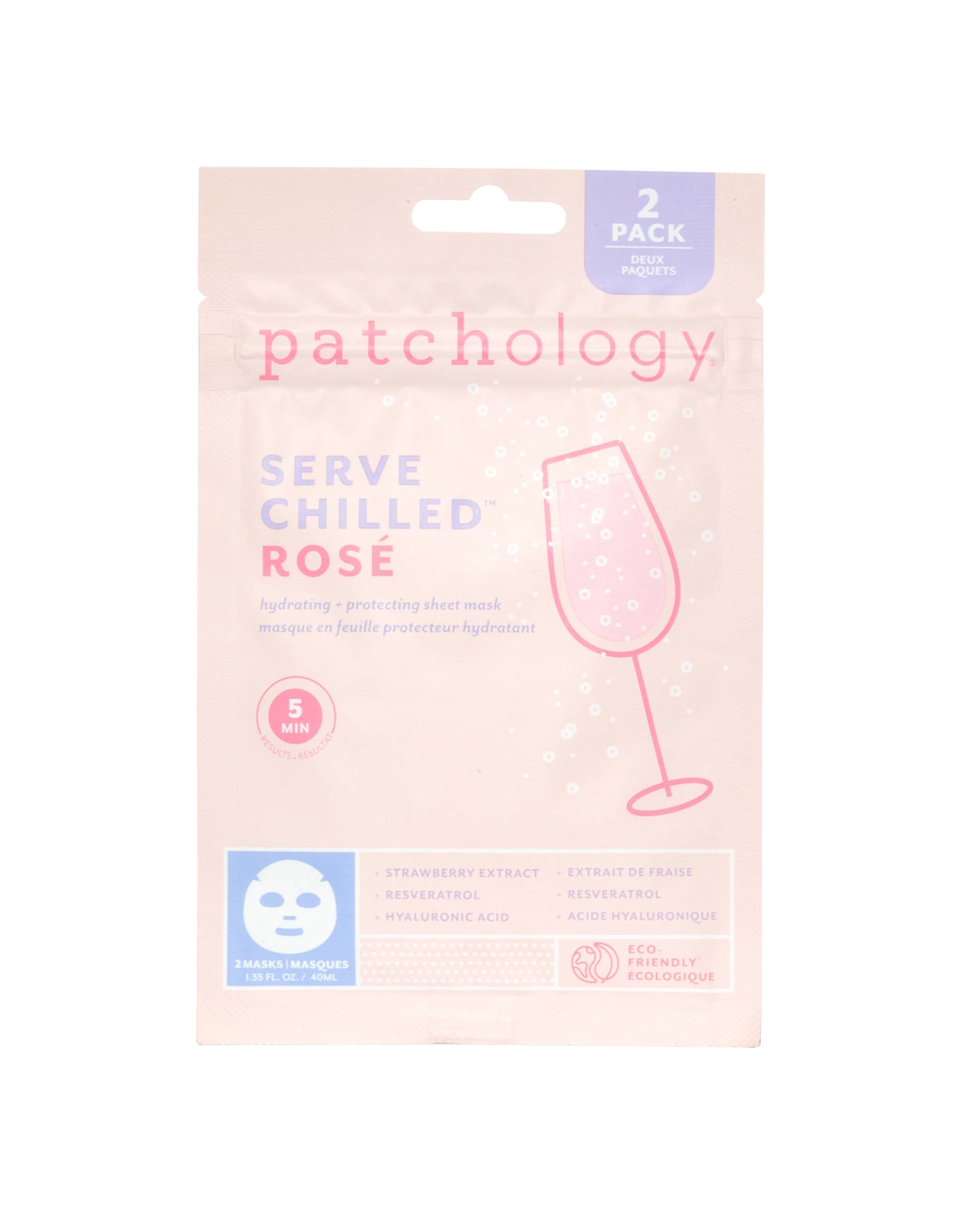 Serve Chilled™ Rosé Sheet Face Masks (Pack of 2)
