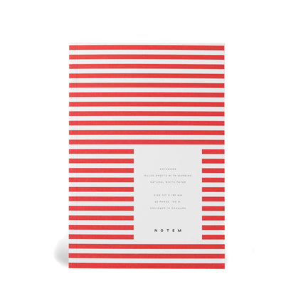 Vita Striped Paper-Cover Notebook