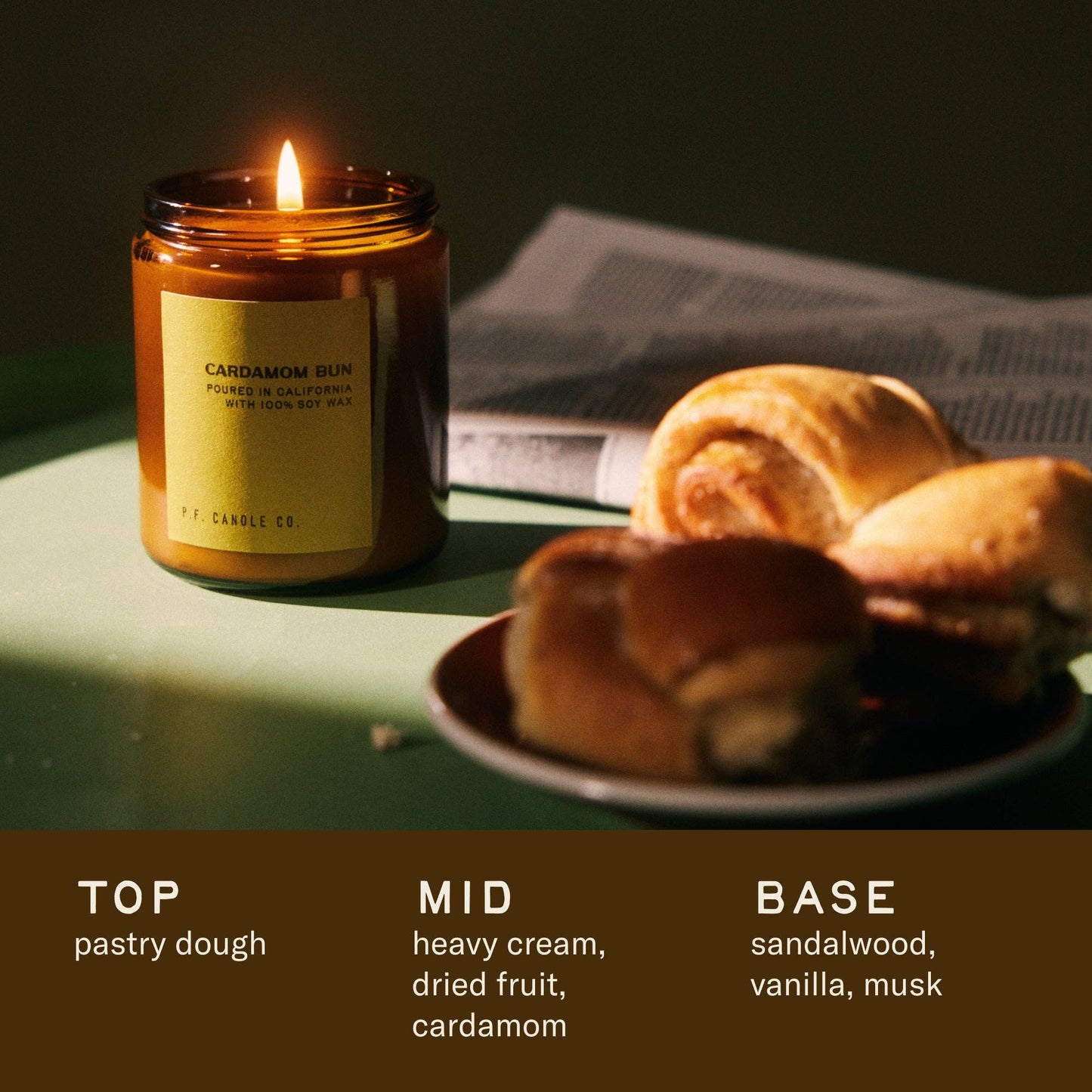 Cardamom Bun 7.2 Oz Soy Candle