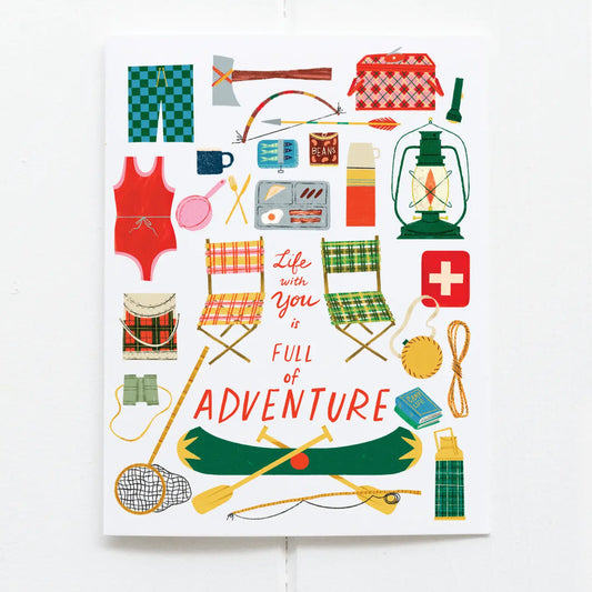 Life is Full of Adventure Love or Valentine's Card