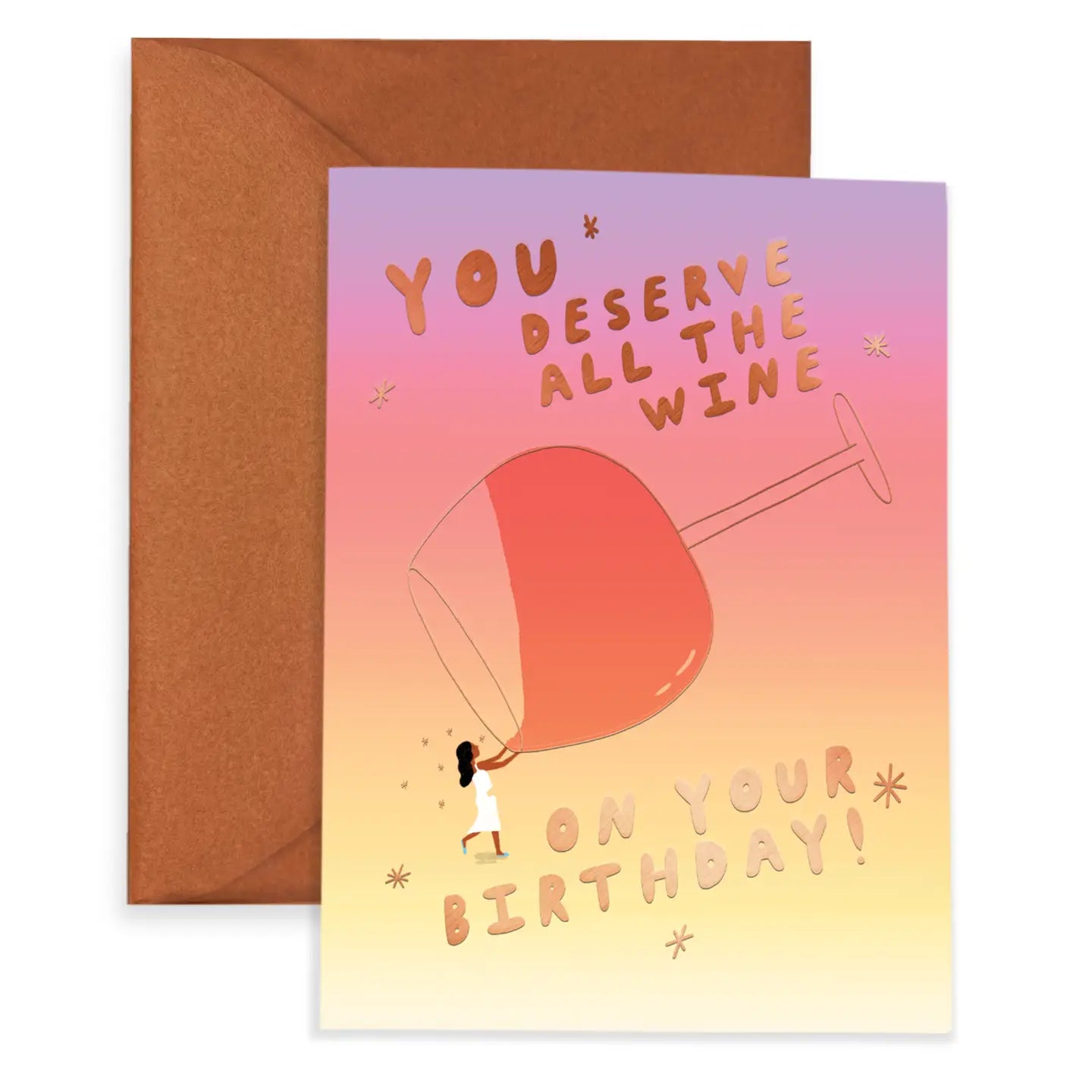 All the Wine Birthday Greeting Card