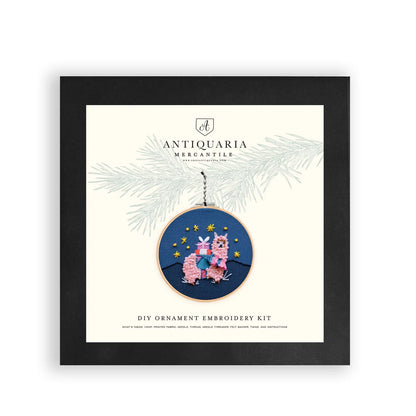 Alpaca DIY Ornament Embroidery Kit