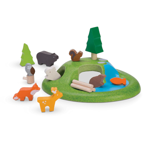 Woodland Animal Play Sustainable Wood Toy Set