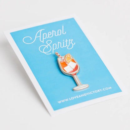 Aperol Spritz Cocktail Enamel Pin