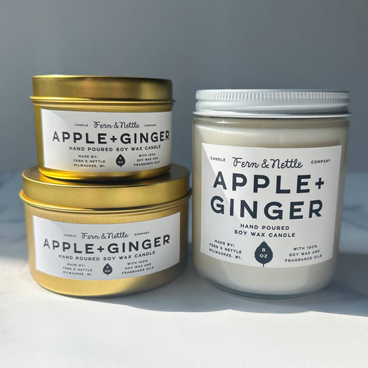 Apple + Ginger Soy Wax Candle