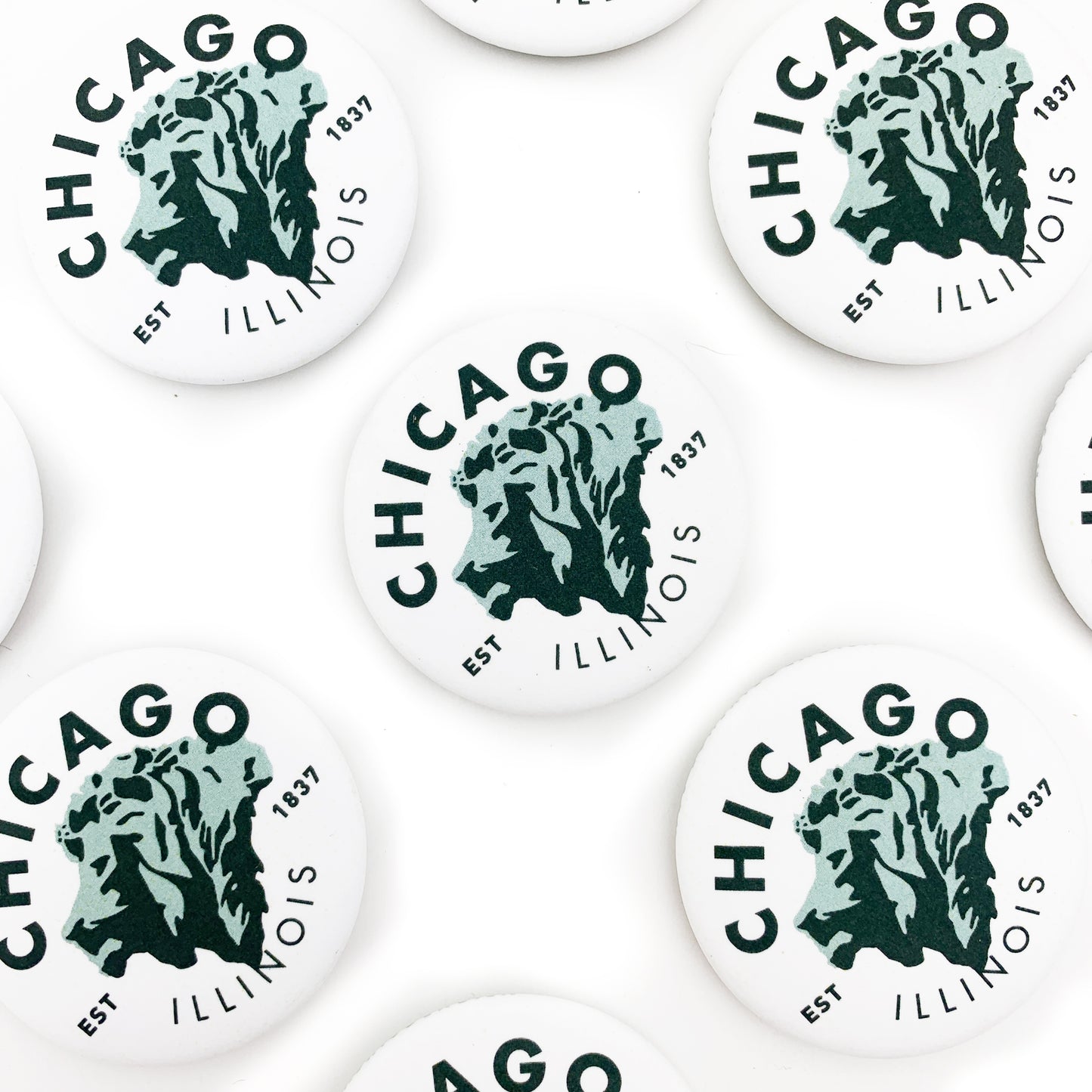 Chicago Art Institute Lion 1.5" Round Magnet